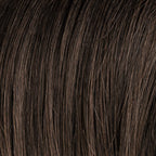 Ellen Wille Star Deluxe in Espresso, three-quarter angle showing the dark rich shade on the elegant short feathered wig.