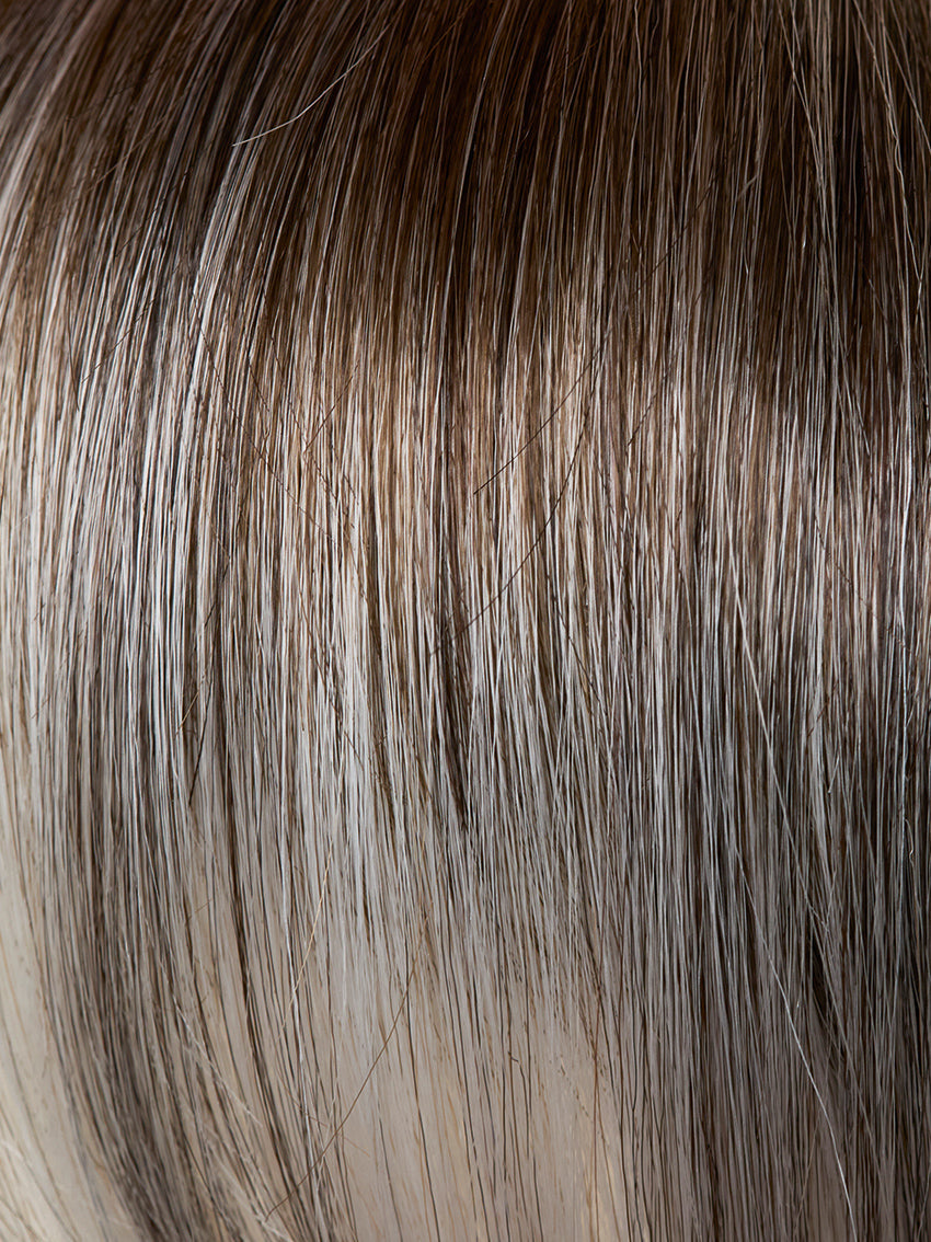 Gisela Mayer Duo Athens Deluxe, rear view showing the neat short cut and semi-natural hair blend quality.