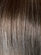 Gisela Mayer Magic Coco Small in Silver 101-51-6 shade, side view displaying the modern grey tone on the polished mid-length bob wig.