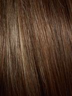 Gisela Mayer Magic Clic Deluxe in Bernstein Rooted, side view displaying the warm blonde balayage and modern short wig structure.