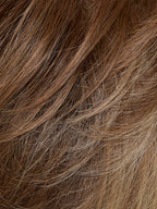 Gisela Mayer Duo Athens Deluxe, profile view showing the lightweight construction and natural movement of the short wig.