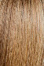 Debbie HH by Gisela Mayer in warm blonde shade, rear view showing the long natural hair and smooth finish.