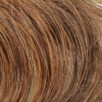 Gisela Mayer Alea in Caramel Fudge 12-8-8, front view highlighting the warm caramel tones on the long layered wig.