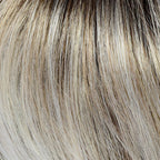 Gisela Mayer Sun Vega in 12-14-1001-14 light shade, front-facing view showing the cool blonde on the short Sun Collection wig.