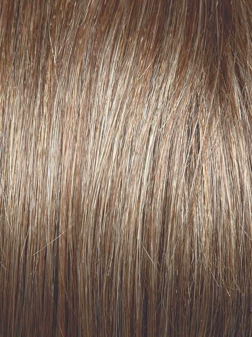 Gisela Mayer Magic Page in Dark Blond Rooted, side view showing the polished short bob silhouette and face-framing cut.