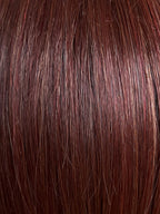 Duo Catwalk Mono Lace by Gisela Mayer in dark shade, three-quarter view showing the deep colour on the short wig.