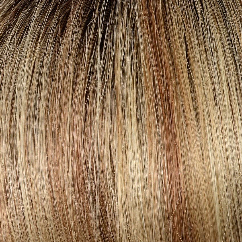 Mary Mono Lace Large by Gisela Mayer in sandy blonde, front view showing the natural sandy tone on the large cap bob.