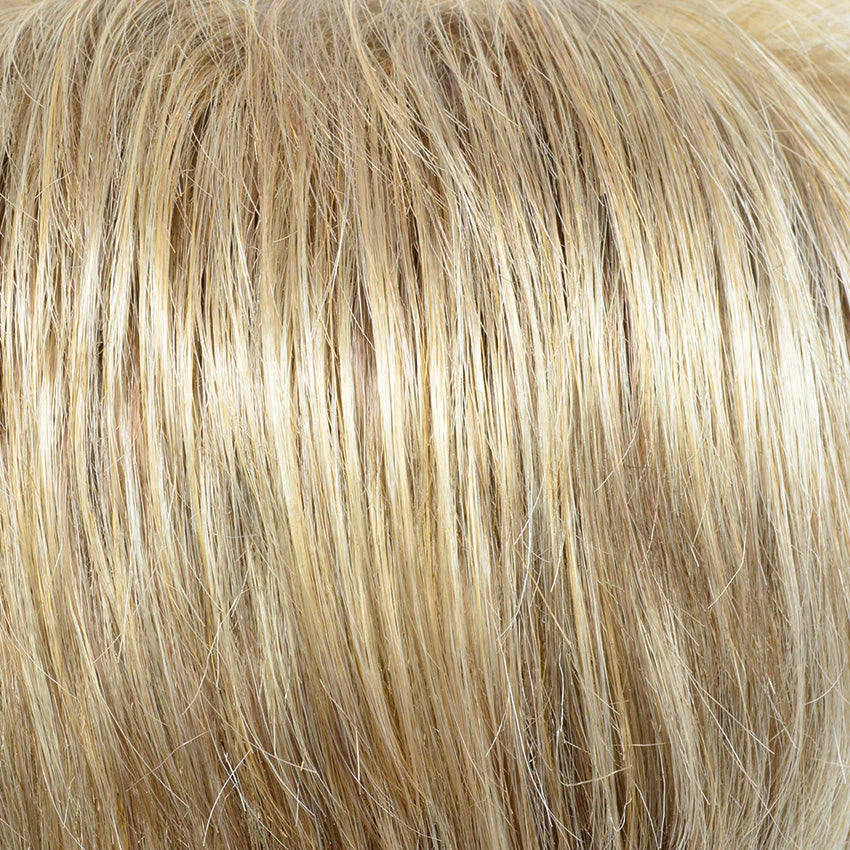 Gisela Mayer Pauline Mono Lace in dark shade, three-quarter view showing the deep colour on the long monofilament wig.