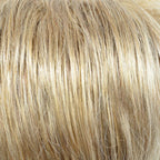 Gisela Mayer Pauline Mono Lace in dark shade, three-quarter view showing the deep colour on the long monofilament wig.