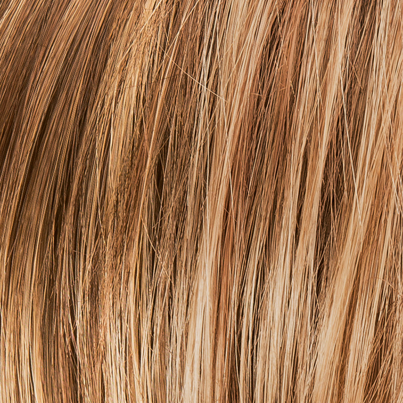 Avenue Small Soft in Light Bernstein by Ellen Wille, three-quarter view displaying the warm golden tone on the short medical wig.