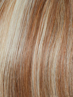 Gisela Mayer Sympathy HH Deluxe Small in 15-26 light shade, profile view showing the long layered silhouette and lace front finish.