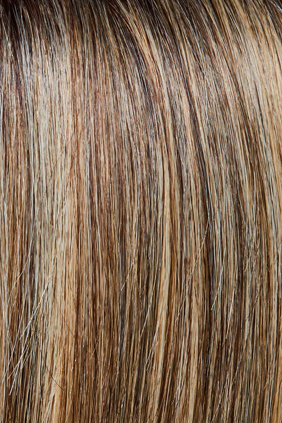 Prime Page Lace HH wig in 2-27-9H shade by Gisela Mayer, side profile view showing the face-framing mid-length style.