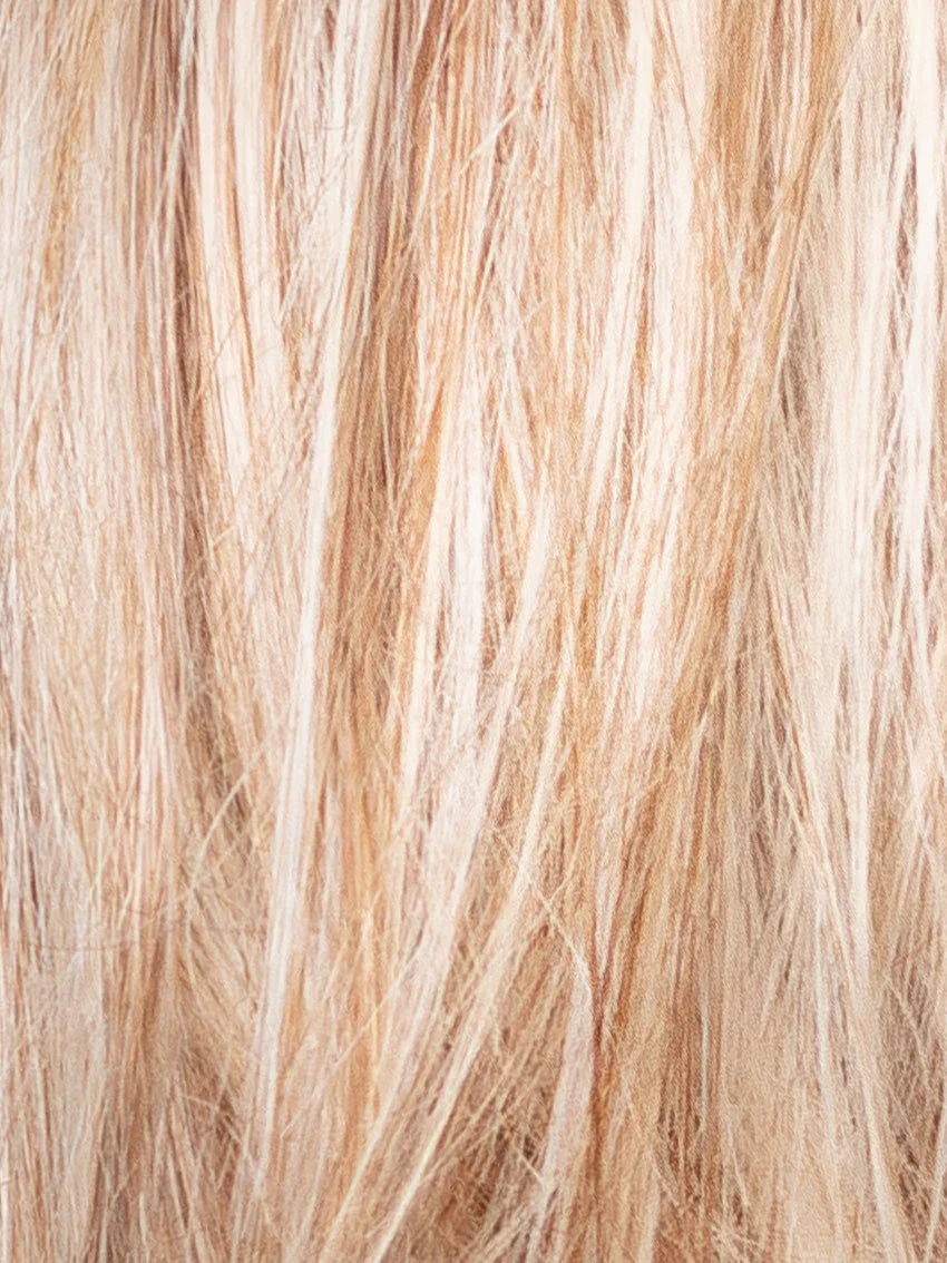 Euro Gold wig in 22-14 light blonde shade by Gisela Mayer, showcasing the polished mid-length silhouette from a three-quarter view.