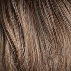 Gisela Mayer Anna Mono Lace in 38 dark shade, three-quarter view highlighting the short wavy silhouette and lace front hairline.