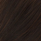 Top Part Cover by Gisela Mayer in dark brown shade - angled bob hair topper with 4 clips