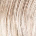 Ellen Wille Posh Deluxe in Pearl, three-quarter angle showing the delicate pearl tone on the modern short synthetic wig.