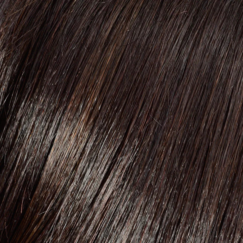 Mary Mono Lace Large wig by Gisela Mayer, side view showing the mid-length bob with fringe and large cap monofilament construction.