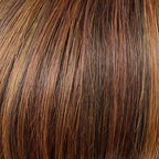 Gisela Mayer Duo Ophelia in warm shade, side profile showing the natural-looking tone on the short fringe wig.
