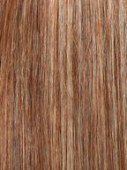 Gisela Mayer Glamour HH Small, three-quarter rear view showing the long elegant silhouette and 100% Remy hair quality.
