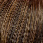 Shorty Lace Small wig by Gisela Mayer shown in GL8-10 dark brown shade, demonstrating the short layered cut from a side angle.