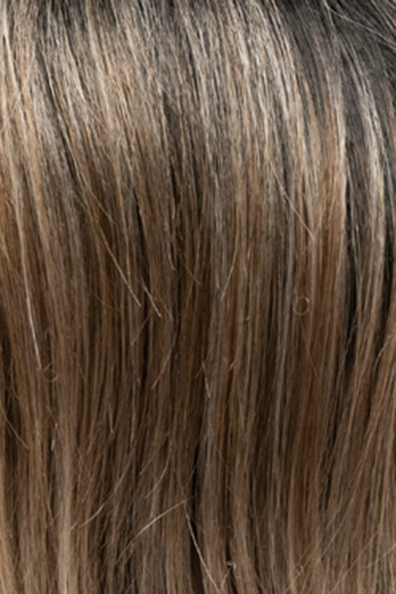 Duo Beach by Gisela Mayer in warm shade, side view showing the natural-looking colour on the mid-length wig.