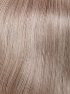 HH Remy Age by Gisela Mayer in Ice Grey, three-quarter view showing the cool grey tone on the long natural hair wig.