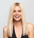 HH Remy Go wig by Gisela Mayer, lifestyle view showing the long natural Remy hair style and elegant fluid movement.