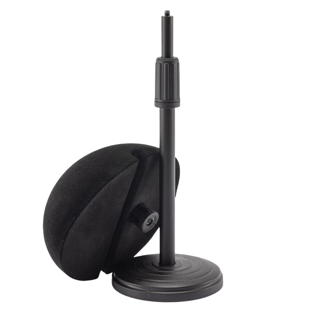 Ellen Wille Top Holder wig stand displayed with wig - professional storage for hair pieces