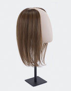 Ultima hair piece by Ellen Wille side view - natural integration clip-on topper for hair volume