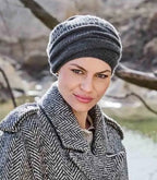 Christine Headwear Val d'Isère bonnet side view - winter head covering for alopecia