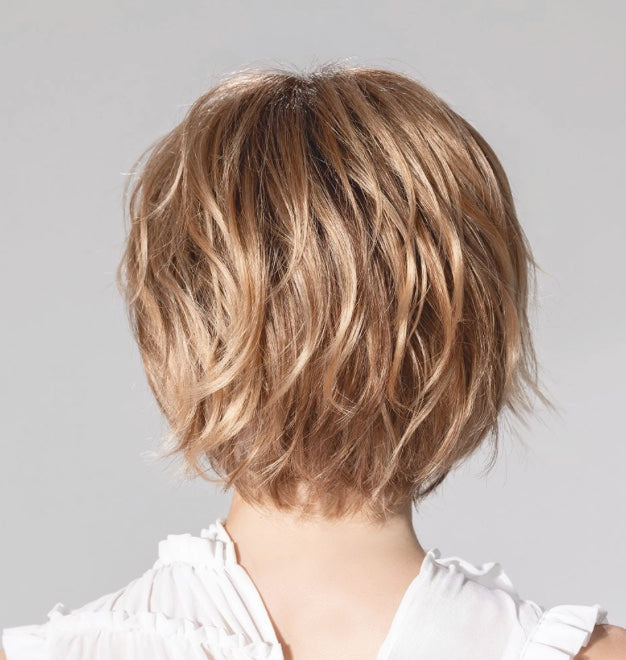 Ellen Wille Escape Soft, three-quarter view showing the short natural silhouette and invisible lace front hairline.