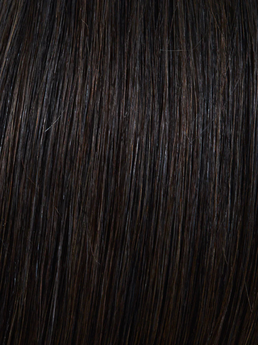 Prime Bob Lace HH Small in L4 dark shade by Gisela Mayer, three-quarter rear view showing the neatly structured bob and small cap construction.
