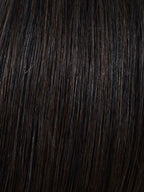 Prime Bob Lace HH Small in L4 dark shade by Gisela Mayer, three-quarter rear view showing the neatly structured bob and small cap construction.