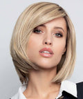 Perruque femme Linda HH Lace, carré mi-long en cheveux naturels, élégante et raffinée, parfaite pour cacher l’alopécie.