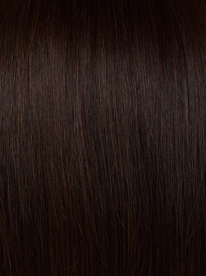 Gisela Mayer Prime Age Lace, three-quarter view showing the mid-length silhouette and natural Remy hair texture.