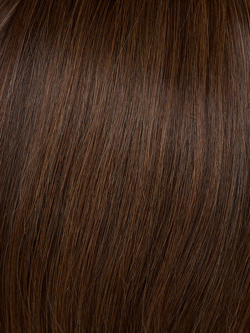 Prime Class Lace by Gisela Mayer, front view showing the invisible lace front and elegant mid-length natural hair.