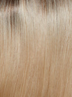 Gisela Mayer Remy Page Long, profile view showing the fluid mid-length cut and natural Remy hair texture.