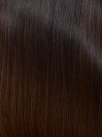 Gisela Mayer HH Remy Select, three-quarter view showing the long natural hair silhouette and monofilament top.