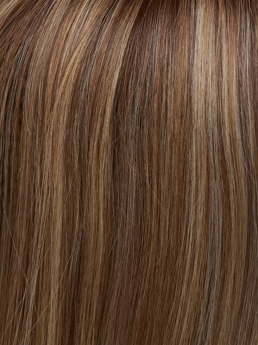 HH Remy Go by Gisela Mayer, rear view showing the natural length and smooth finish of the long Remy wig.