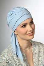 Amy Mousseline soft chiffon bonnet by Lidia Création for women with alopecia or hair loss