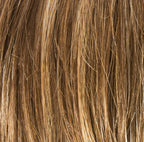 Ellen Wille Escape Soft in Bernstein Rooted, side view showing the golden bernstein tone on the short monofilament lace front wig.