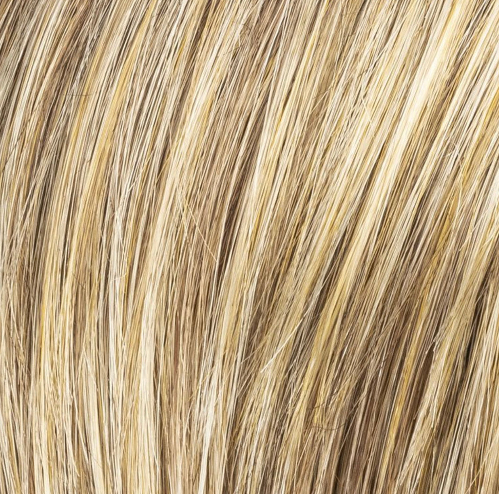 Lucky Mono Part in Bernstein Rooted by Ellen Wille, side profile highlighting the feathered mid-length bob and warm golden tones.