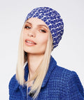 Bonnet chimio femme Bahama Headwear Gisela Mayer, élégant et coloré, facile à enfiler, idéal après cancer ou perte de cheveux.

