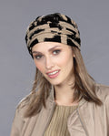 Bonnet chimio en viscose, doux et respirant, parfait pour pelade et alopécie, alliant confort et élégance au quotidien.