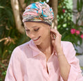 Bonnet chimio Wagram, doux et respirant, idéal pour protéger le cuir chevelu en cas de pelade ou d’alopécie.