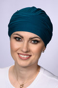 Catherine Coton Premium cotton bonnet by Lidia Création - breathable head covering for sensitive scalps