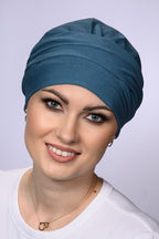 Catherine Coton Premium bonnet by Lidia Création in grey - ultra-soft cotton hat for alopecia