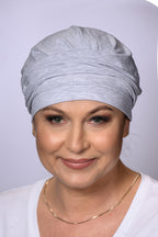 Catherine Coton Premium by Lidia Création in rose pink - soft breathable cotton bonnet for chemotherapy