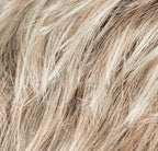 Ellen Wille Keira in Champagne Rooted, front view showing the soft champagne blonde on the short feathered synthetic wig.