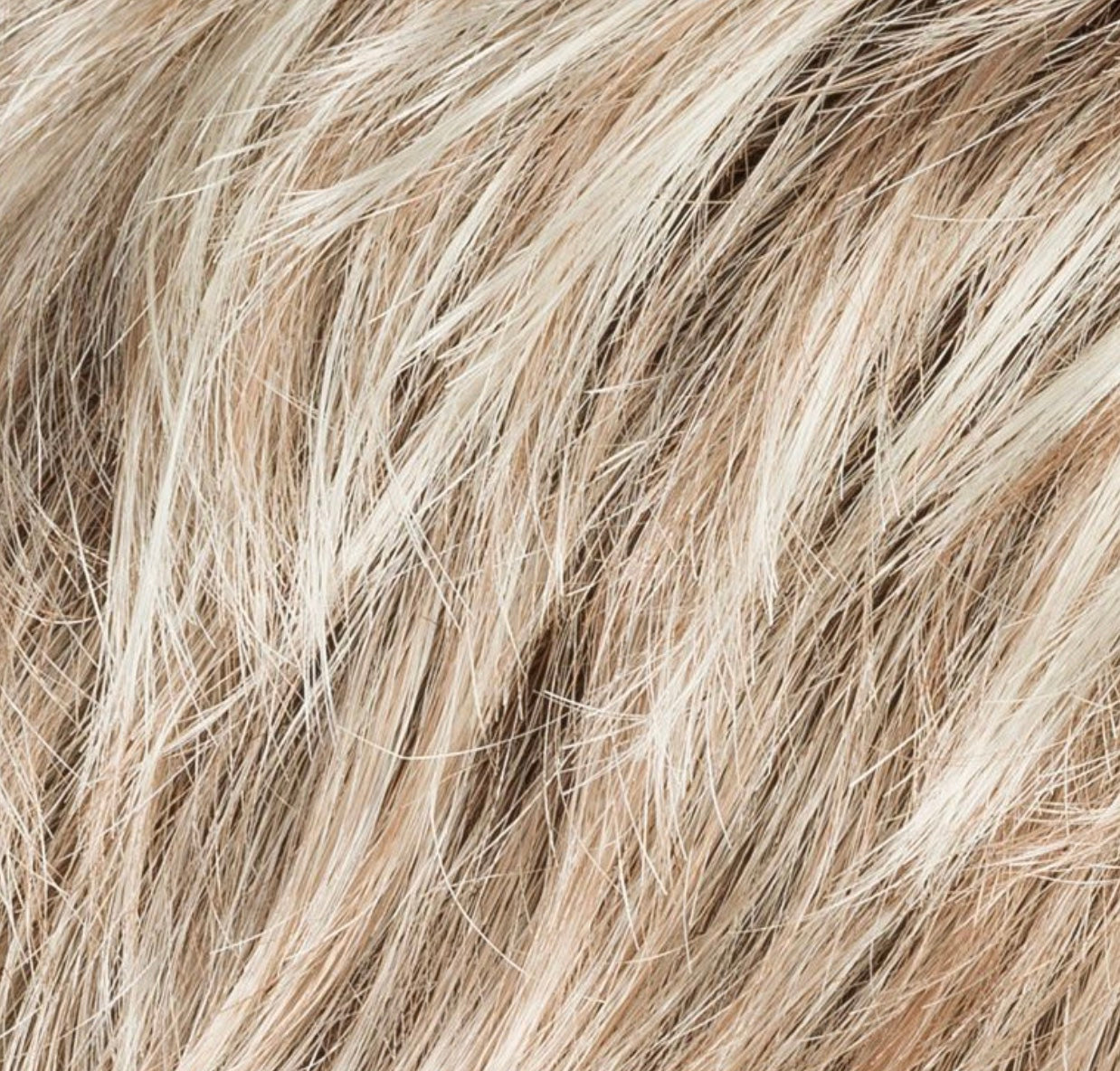 Ellen Wille Keira in Champagne Rooted, front view showing the soft champagne blonde on the short feathered synthetic wig.